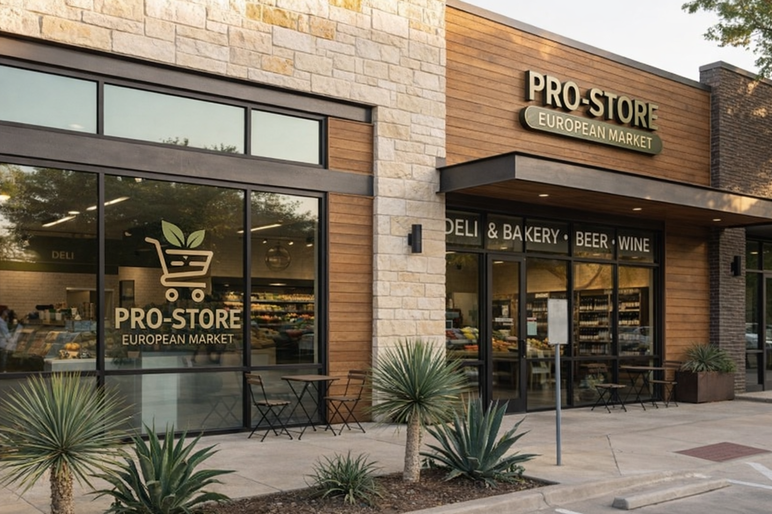 The European Pantry storefront on South Lamar, Austin